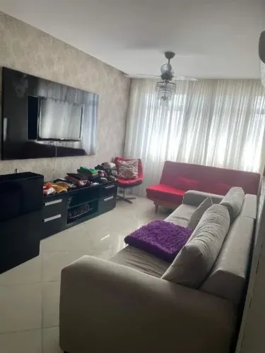 Apartamento pra alugar com 3 quartos mobiliado no Gonzaga, Santos