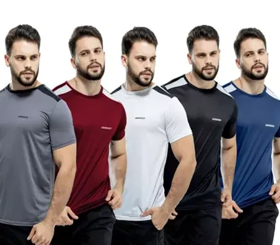 Camisa Dry Fit Furadinha Tecido Leve para Academia Treino Musculação Fitness Corrida z1400