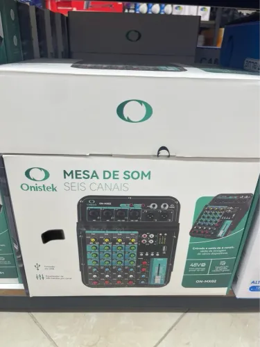 Mesa de Som Onistek ON-MX02 - 6 canais