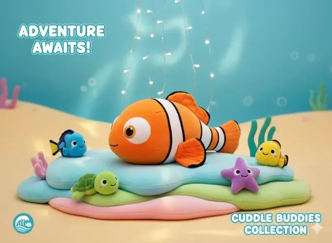 Pelúcia Disney Nemo 35 Cm Fun - Original (Estado Novo)
