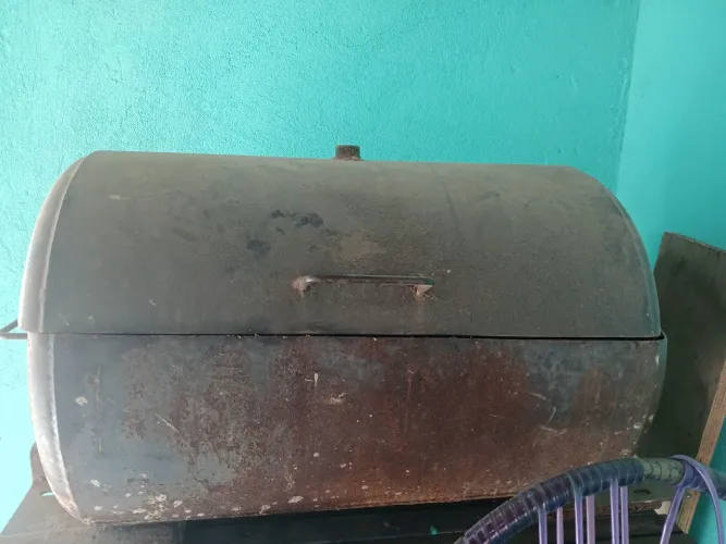 Churrasqueira de reservatório de ar de carreta