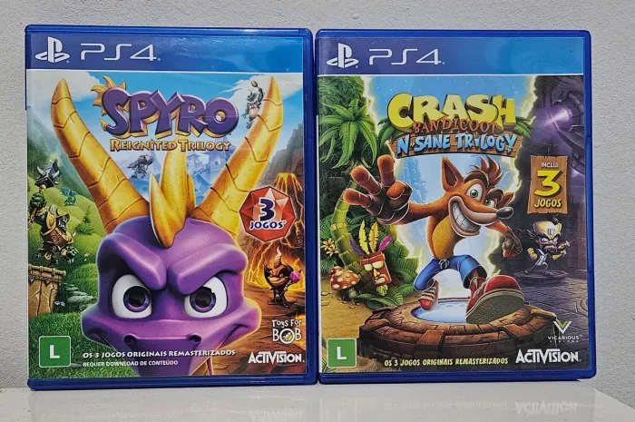 Crash Bandicoot Trilogy + Spyro Trilogy - Ps4