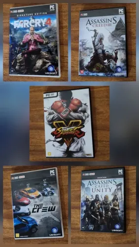 Pack jogos pc - farcry4, asscreed, street fight, the crew