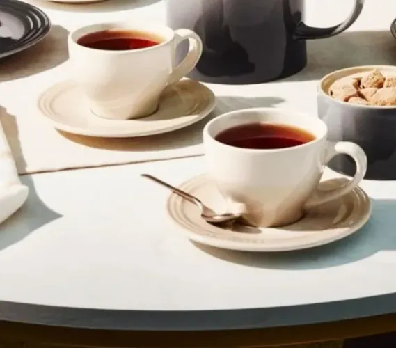 Set Canecas Capuccino Com Pires Merengue Le Creuset