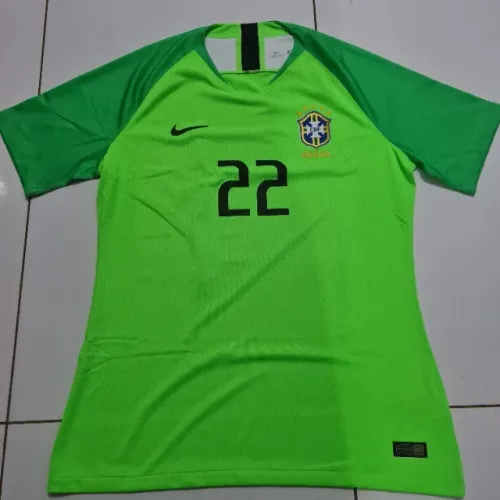Camisa Brasil Nike Goleiro Verde de jogo Tamanho GG