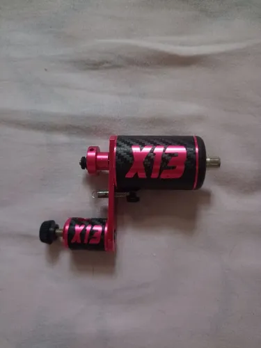 Máquina de tatuagem X13 rosa COMPLETA