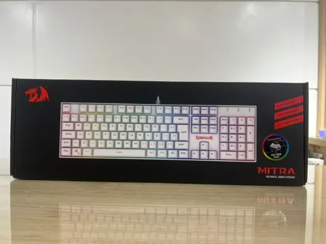 Teclado Gamer Redragon Mitra || Branco || RGB || Switch Black || Parcelamento sem Juros