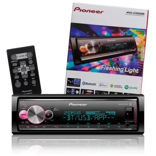 Som Automotivo Pioneer MVH-X3000BR Bluetooth USB