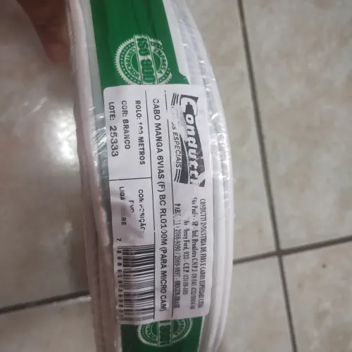Cabo manga 6 vias (F) BC Rl 100m para microcam Condutti