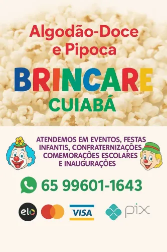 Barraca de pipoca e algodão doce Cuiabá