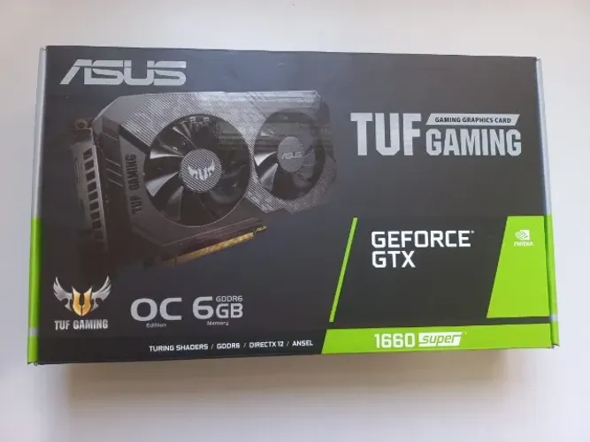 Placa de Vídeo ASUS TUF 1660 Super 6GB na Caixa