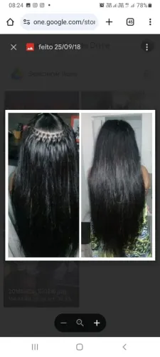 Colocação de mega-hair e tranças