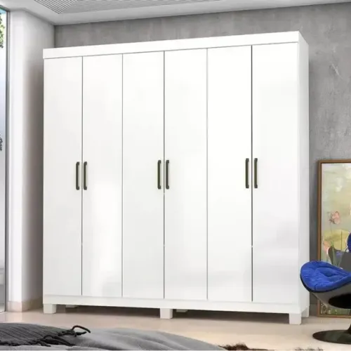 Guarda Roupa 6 Portas 2 Gavetas DIVIDIMOS EM ATÉ 10X SEM JUROS