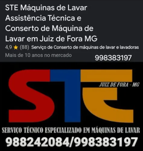 Conserto de Máquina de lavar e. Juiz de Fora MG 