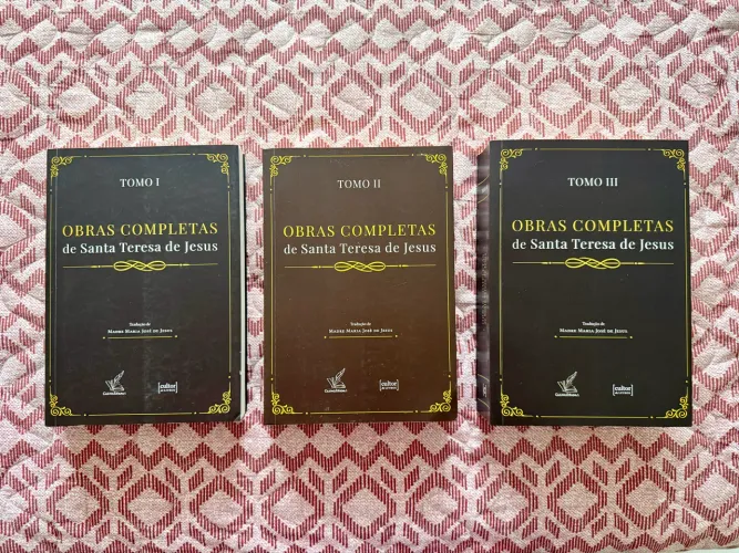 LIVROS OBRAS COMPLETAS DE SANTA TERESA DE JESUS (03 TOMOS)