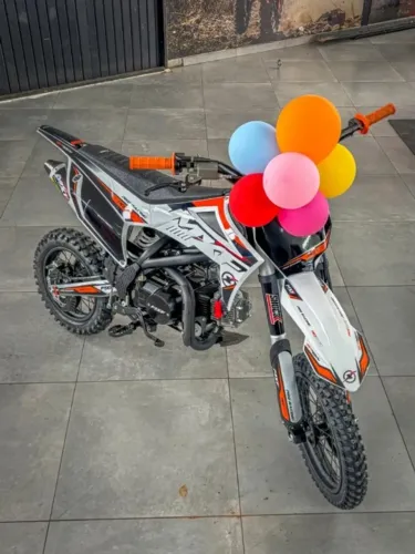 Mini moto pro racing 110cc 4t com partida elétrica nova mxf