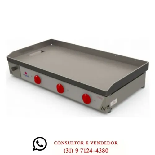 Chapa de lanches 1 Metro 3 Queimadores Venâncio