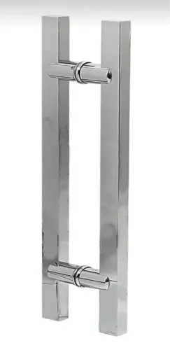 Puxador grande aço inox quadrado