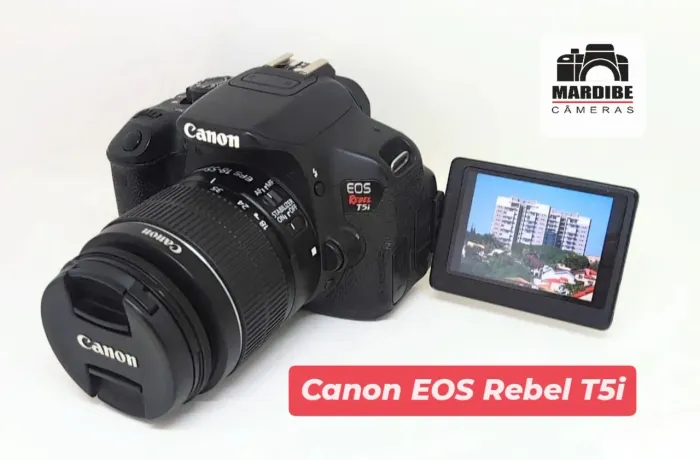 Camera Canon T5i + Lente 18-55mm STM com todos acessórios originais