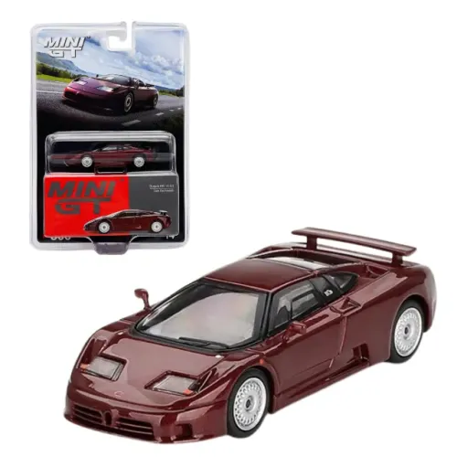 Bugatti EB110 GT Dark Red Mini GT #806