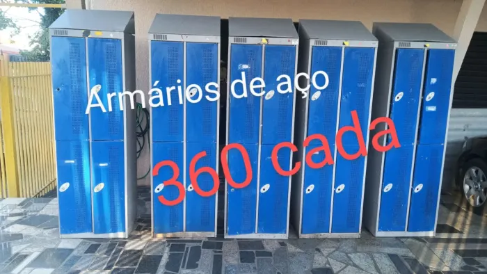 Armários de aço - R$360 cada