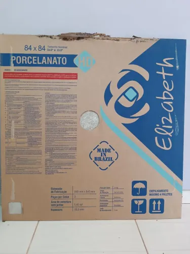 Porcelanato Elizabeth Petrus Noce 84x84 HD - 71 caixas 100,11metros