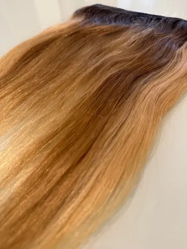 Mega hair - Extensão Capilar Ombré Loiro Dourado