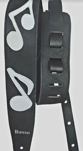 Correia para Guitarra/Baixo Basso com Detalhes Musicais