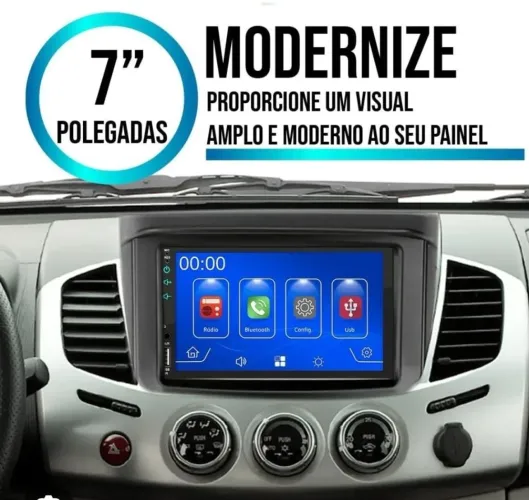 Kit multimídia 7 polegadas l200 Triton 