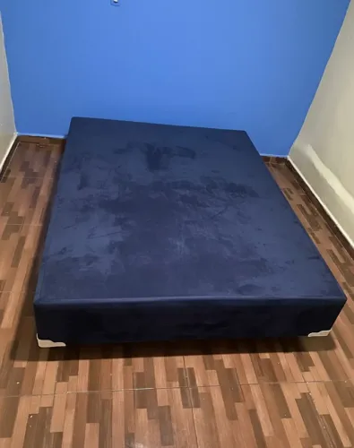 Box Casal Azul Suede