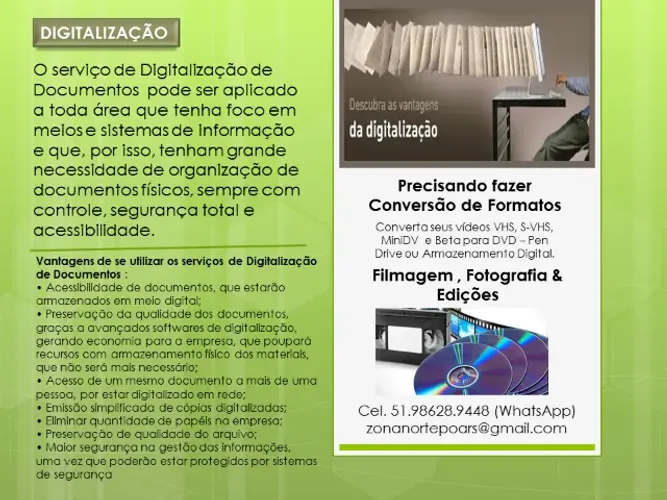 Digitalização de Fitas Vhs, Cassete, Disco de vinil e outros