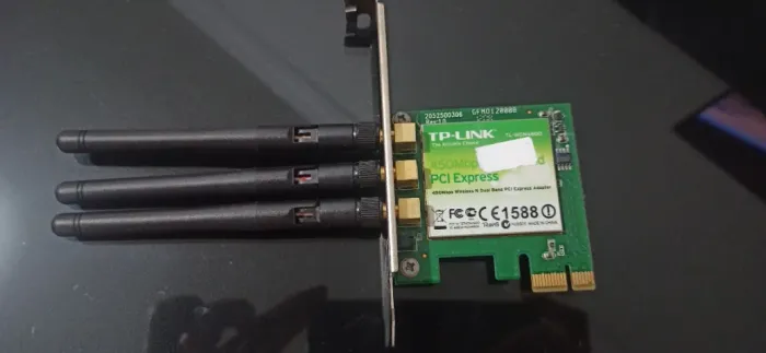 Placa de Rede Wi-Fi TP-Link TL-WDN4800 Dual Band 450 Mbps PCI Express.