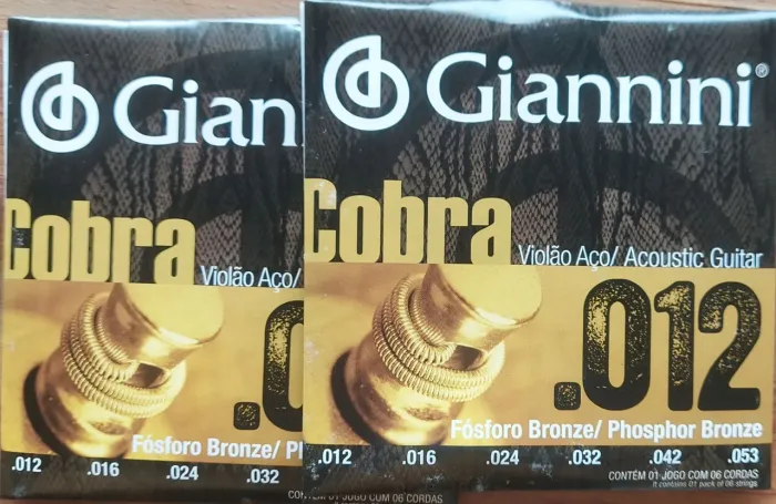Encordoamento Giannini para violão aço 012