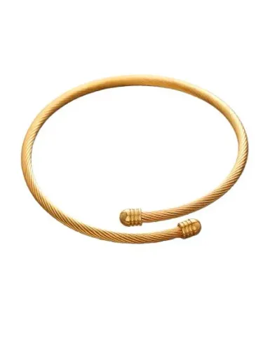 Bracelete Twist | Aço Inox Dourado PULSO LUXO UNISSEX PAGAMENTO NA ENTREGA 