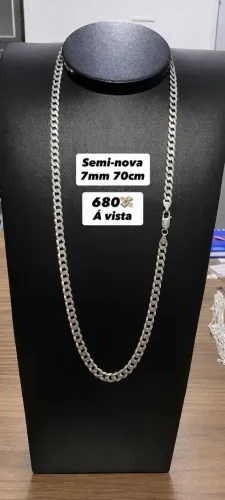 Cordão/colar de prata 