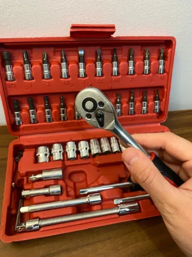 Kit de ferramentas com 46 peças