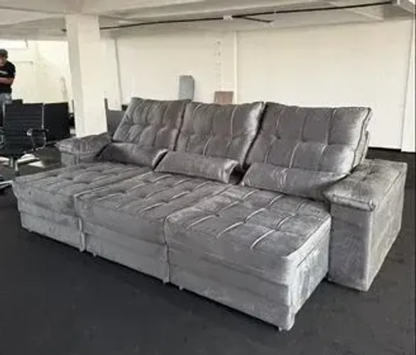 Sofá Morfeu retrátil e Reclinável 2,90m - (Oferta)!!