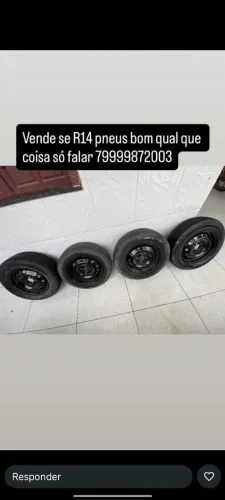 Vende se R14 pneus bom qual que coisa só falar *03
