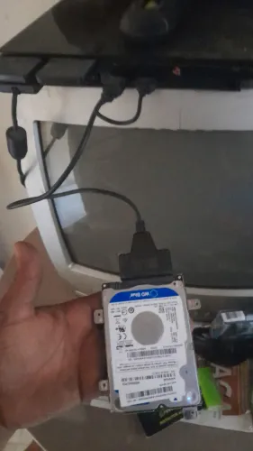 HD de 500 gb com 75 jogos 