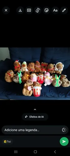 Pelúcia capivara mais ou menos 20cm cada 25.00 nova