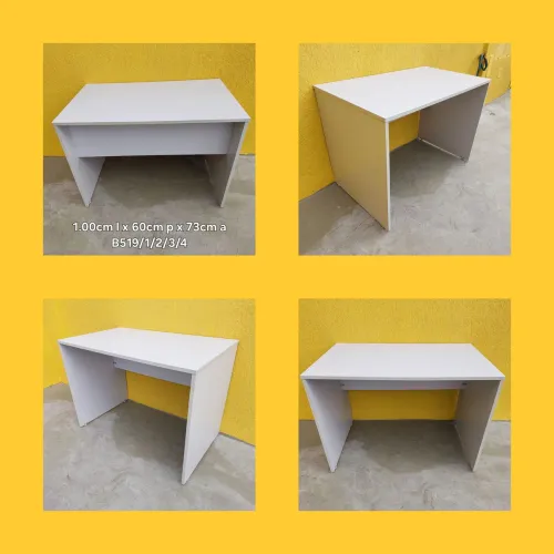 Mesa escritório Cinza 1.00cm largura