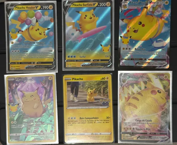 Lote cartas Pokémon Pikachus 