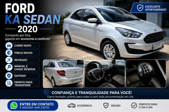 Ford KA+ Sedan 1.0 Tivct Flex 4P 2020