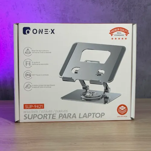 SUPORTE PARA IPAD / TABLET DE METAL ROTATIVO 360 GRAUS