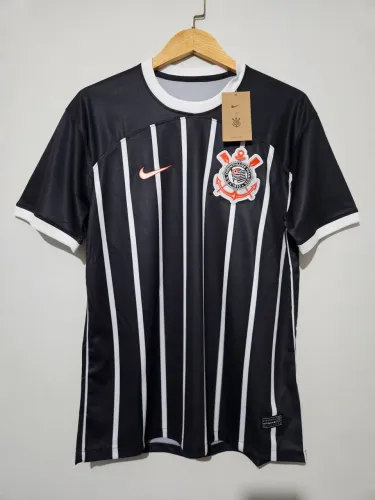 Camisa Camiseta Corinthians Il 2 Preta 2023 2024
