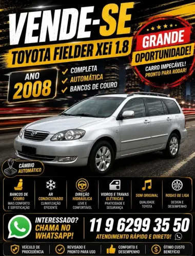 Toyota Corolla Fielder SW 1.8/1.8 XEI Flex Aut. 2008