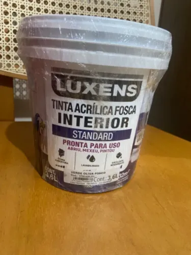 Tinta acrílica verde oliva 3.6l NOVA