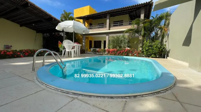 Casa para Venda em Barra de São Miguel, Barra Mar, 4 dormitórios, 4 suítes, 7 banheiros, 4