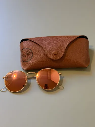 Ray-ban redondo espelhado Rosé