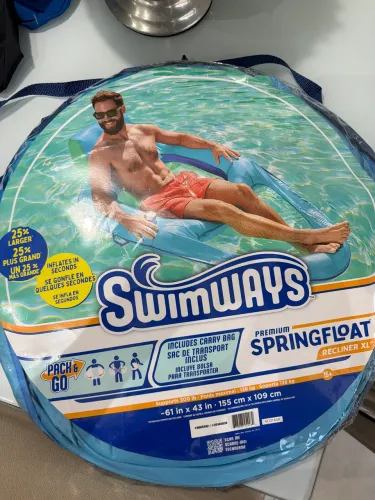 Boia de Piscina Premium Swimways Spring Float Recliner XL - Importada